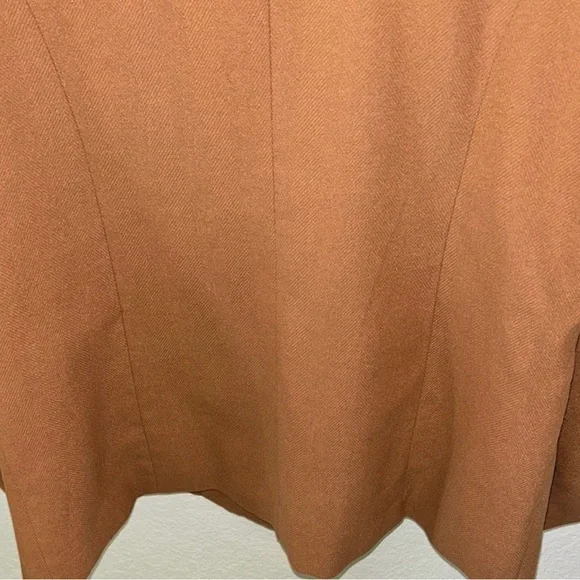 Liz Claiborne Textured Camel Career Open Front Lined Blazer Women's Size M - Picture 9 of 12